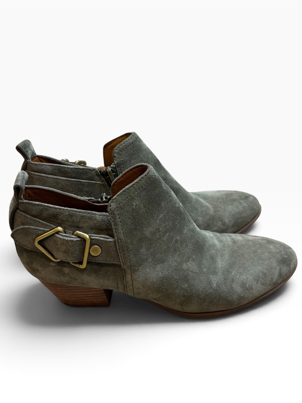 Sarto By Franco Sarto Garfield Western Booties Genuine Leather Size 5